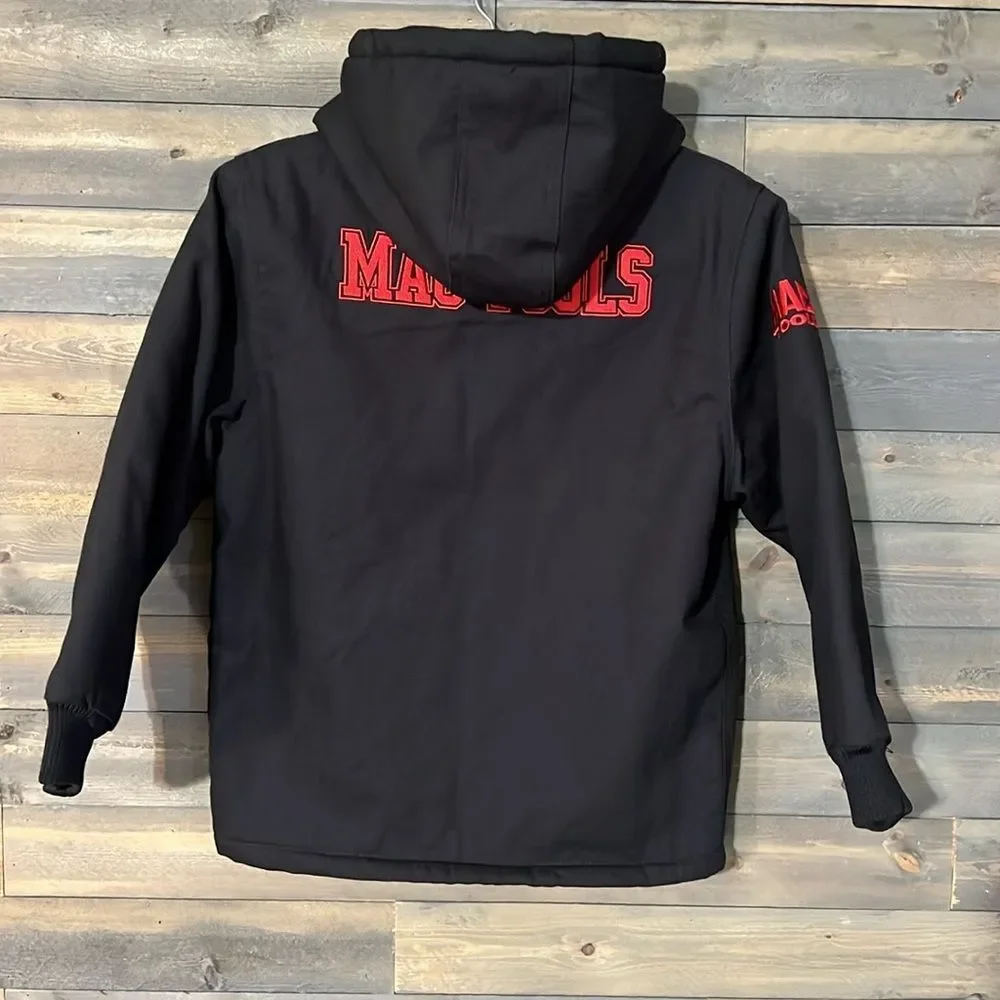 New Mac Tools Heavy Duty Zip Up Fleece Lined Kids Jacket Size 10/12 in Black